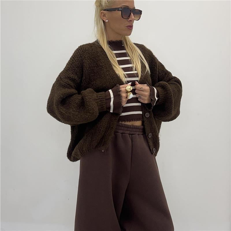 cardigan con bottoni flash